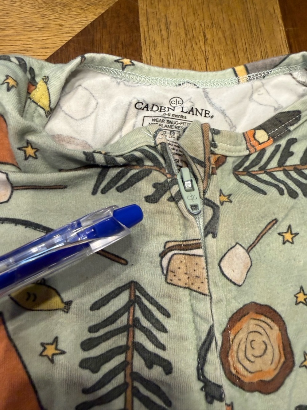 Baby boy bamboo lot 4 pieces Kyte BABY milkberry Caden Lane Posh Peanut Flaws - Picture 8 of 10